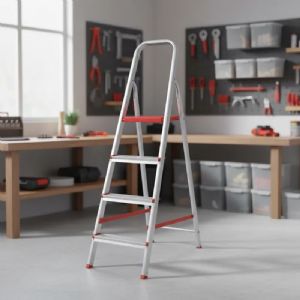 Escada De Alumínio Tesoura Botafogo Lar & Lazer 4 Degraus